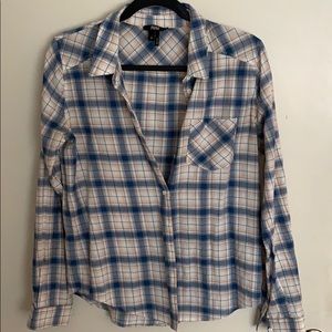 PAIGE plaid button up